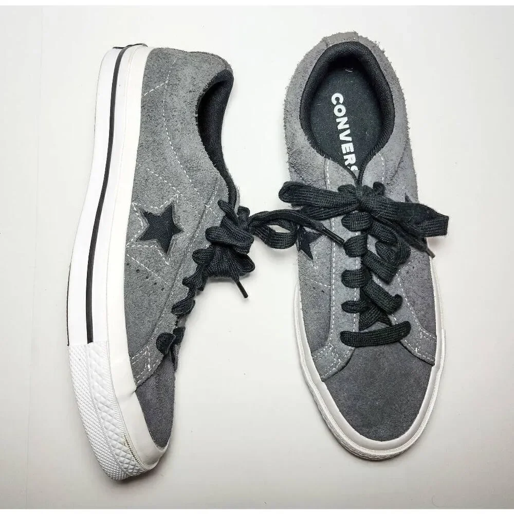 Converse Chuck Taylor One Star OX 263680C Gray Sneakers Boys Size 6 Kids Youth
